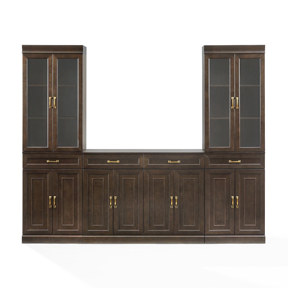 Stanton 3-Piece Sideboard And Glass Door Pantry Set – Sideboard & 2 Pantries
