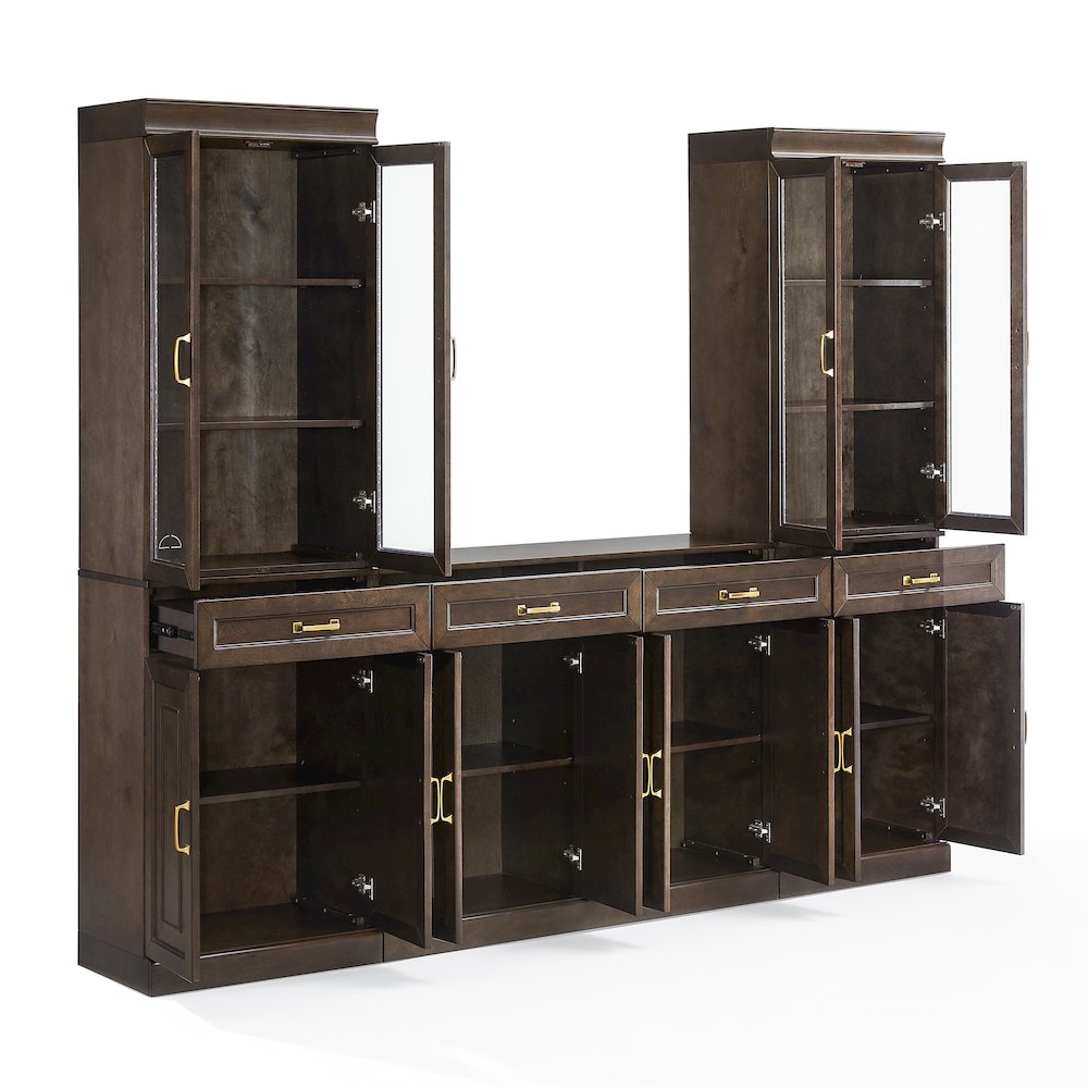 Stanton 3-Piece Sideboard And Glass Door Pantry Set – Sideboard & 2 Pantries