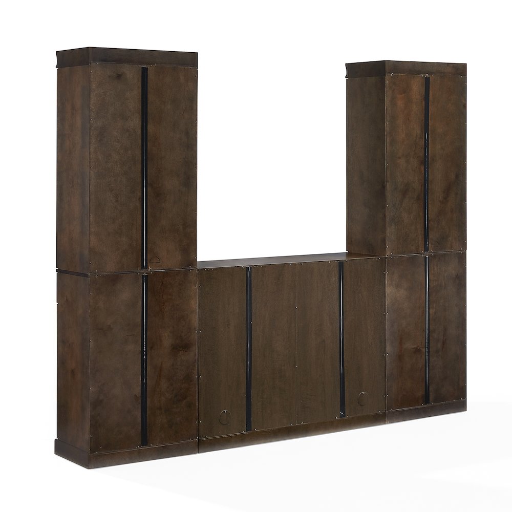 Stanton 3-Piece Sideboard And Glass Door Pantry Set – Sideboard & 2 Pantries