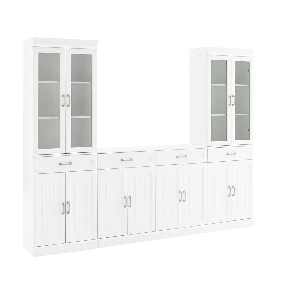 Stanton 3-Piece Sideboard And Glass Door Pantry Set – Sideboard & 2 Pantries