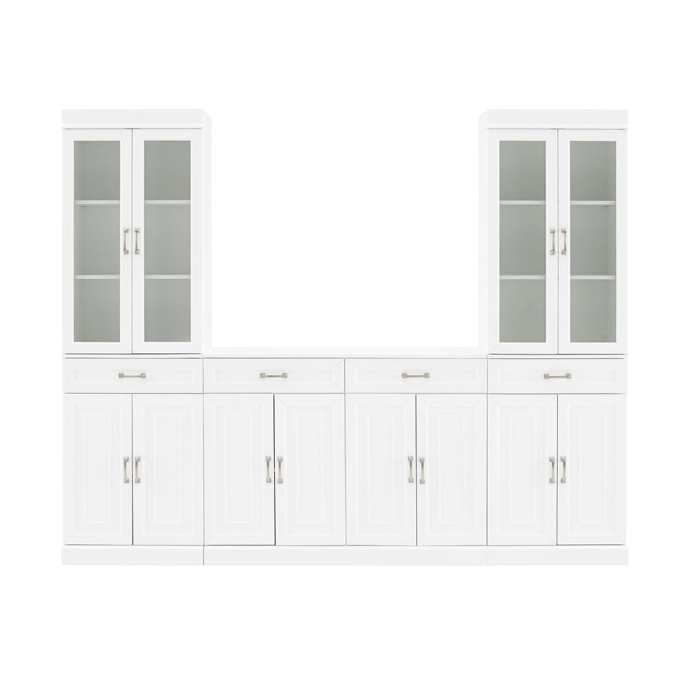 Stanton 3-Piece Sideboard And Glass Door Pantry Set – Sideboard & 2 Pantries