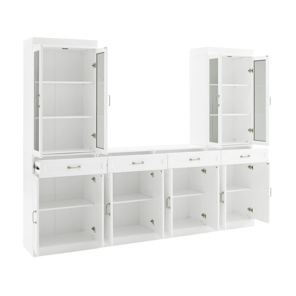 Stanton 3-Piece Sideboard And Glass Door Pantry Set – Sideboard & 2 Pantries