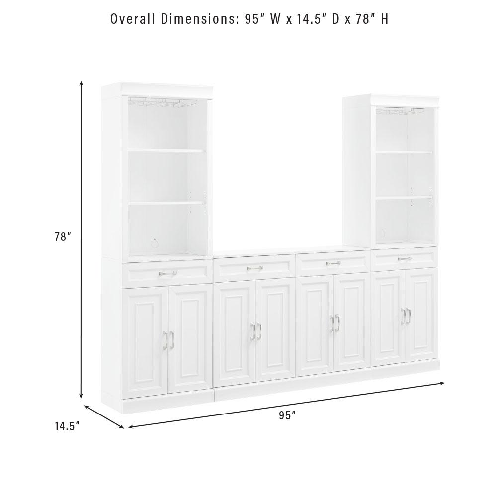 Stanton 3-Piece Sideboard And Bar Cabinet Set – Sideboard & 2 Bar Cabinets