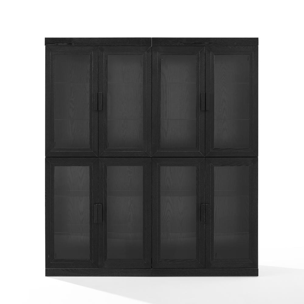 Essen 2Pc Glass Door Kitchen Pantry Storage Cabinet Set – 2 Pantries