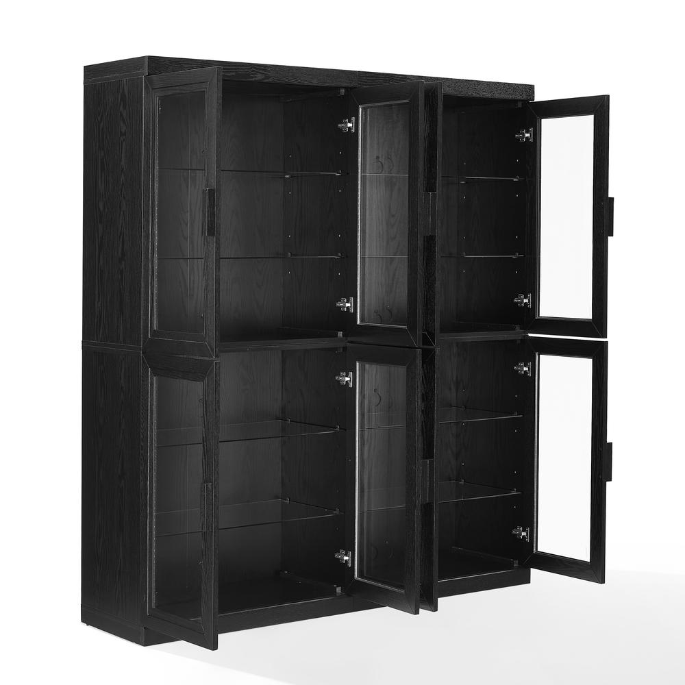 Essen 2Pc Glass Door Kitchen Pantry Storage Cabinet Set – 2 Pantries