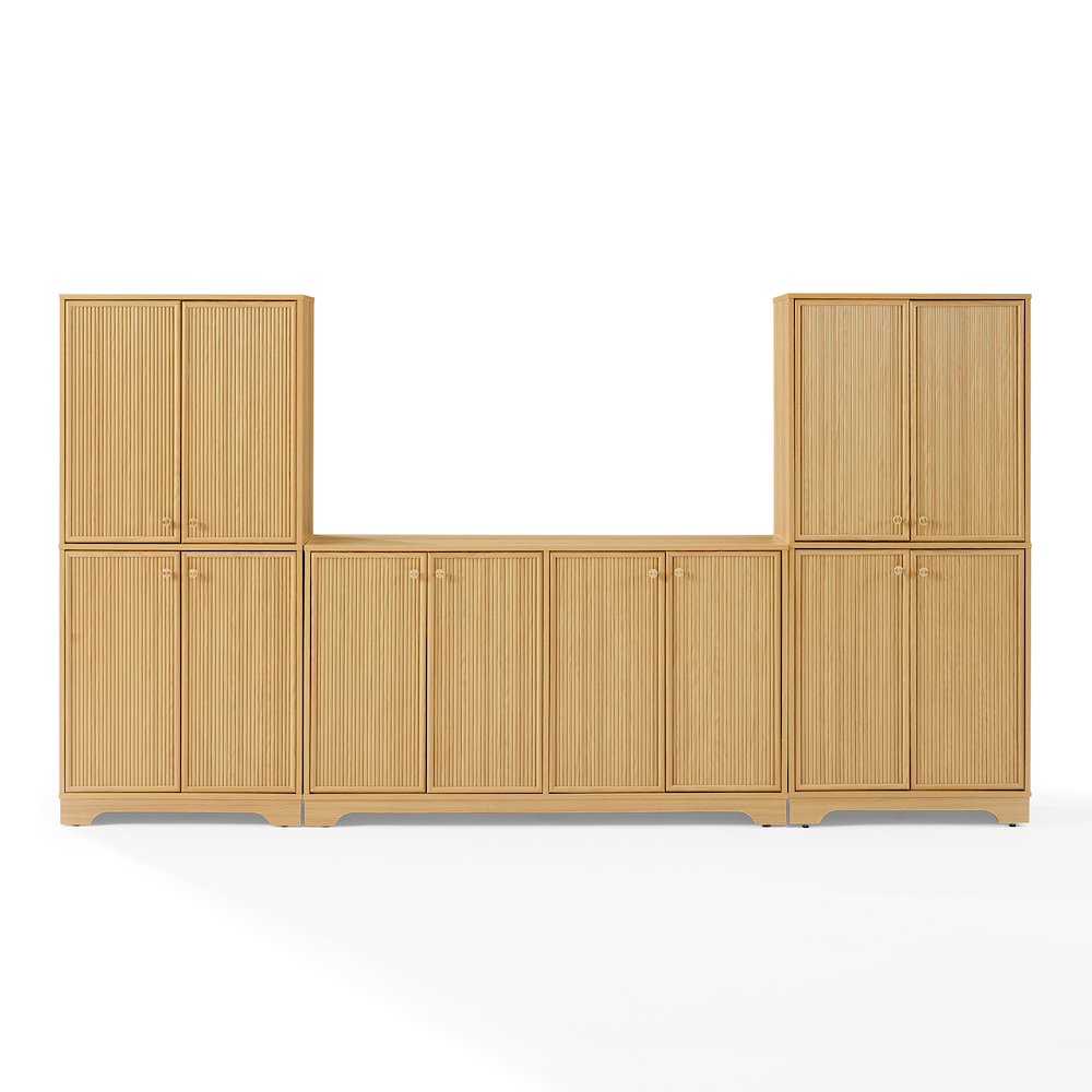 Naomi 3-Piece Sideboard And Pantry Set – Sideboard & 2 Pantries