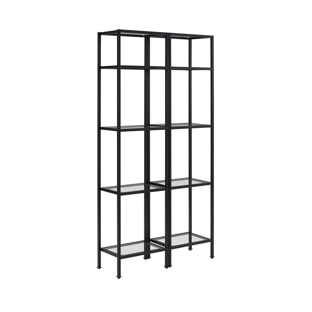 Aimee 2-Piece Etagere Bookcase Set – 2 Narrow Etageres