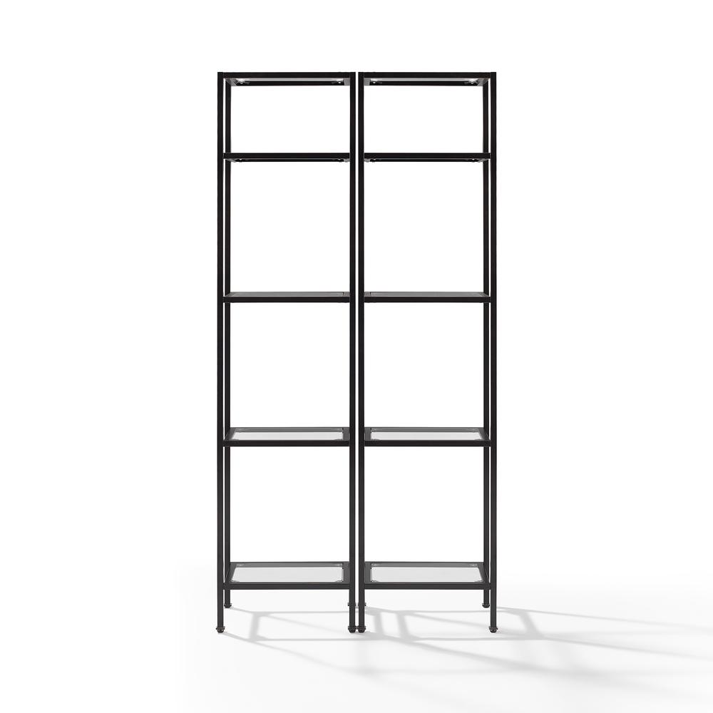 Aimee 2-Piece Etagere Bookcase Set – 2 Narrow Etageres