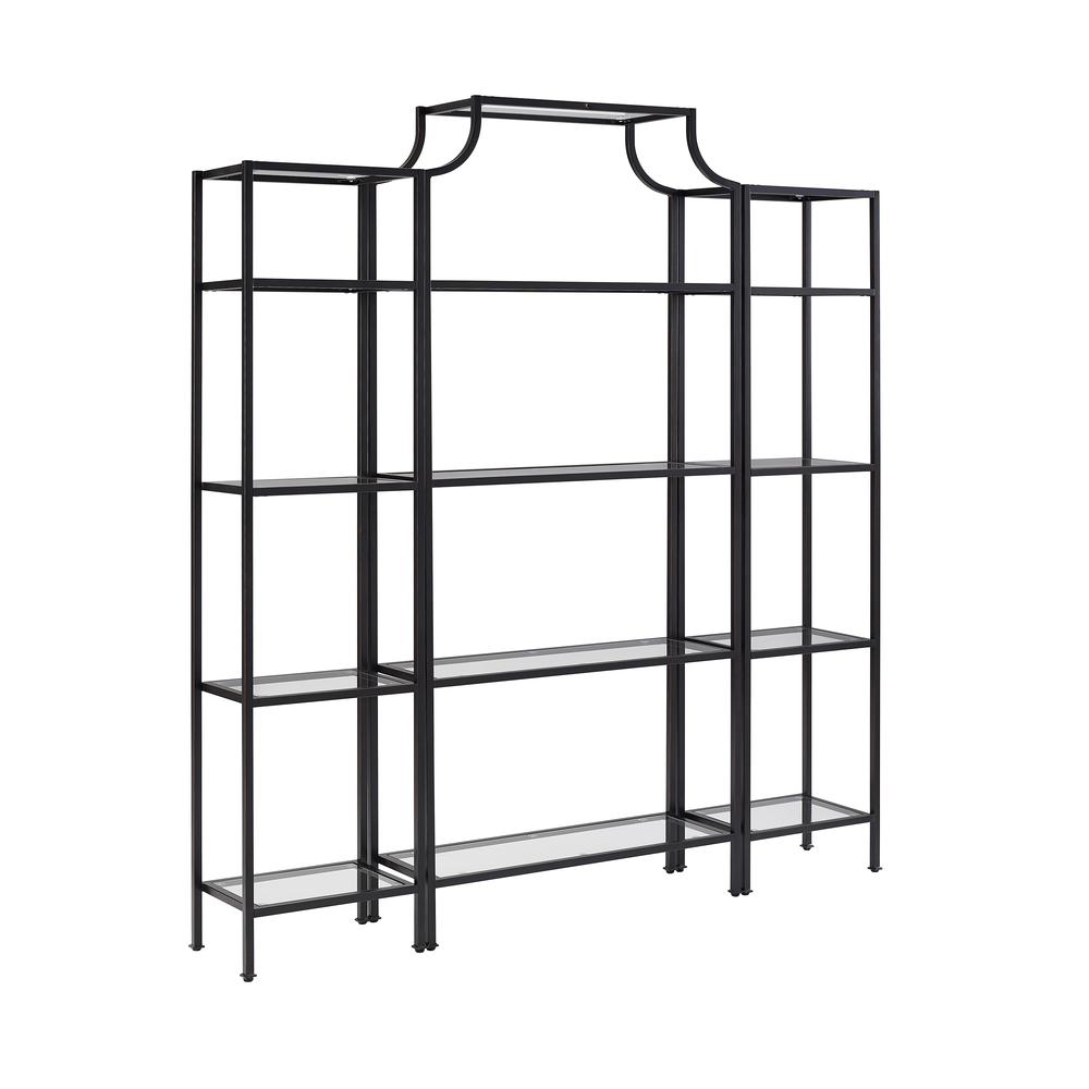 Aimee 3-Piece Etagere Bookcase Set – Large Etagere & 2 Narrow Etageres