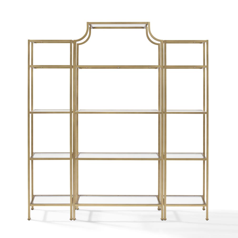 Aimee 3-Piece Etagere Bookcase Set – Large Etagere & 2 Narrow Etageres