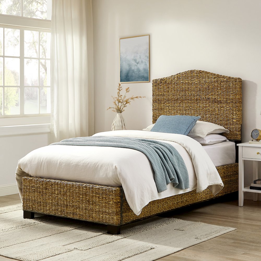 Serena Rattan Twin Bed Banana Leaf – Headboard