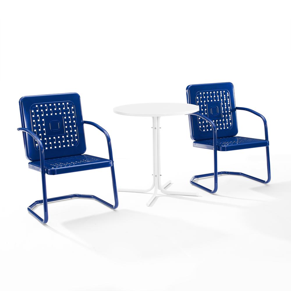 Bates 3Pc Retro Outdoor Bistro Set – Bistro Table & 2 Armchairs