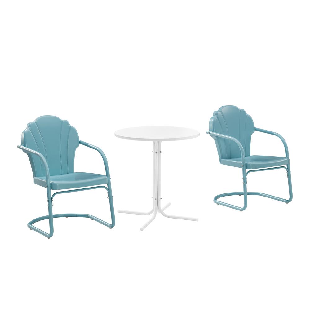Tulip 3Pc Retro Outdoor Bistro Set – Bistro Table & 2 Chairs