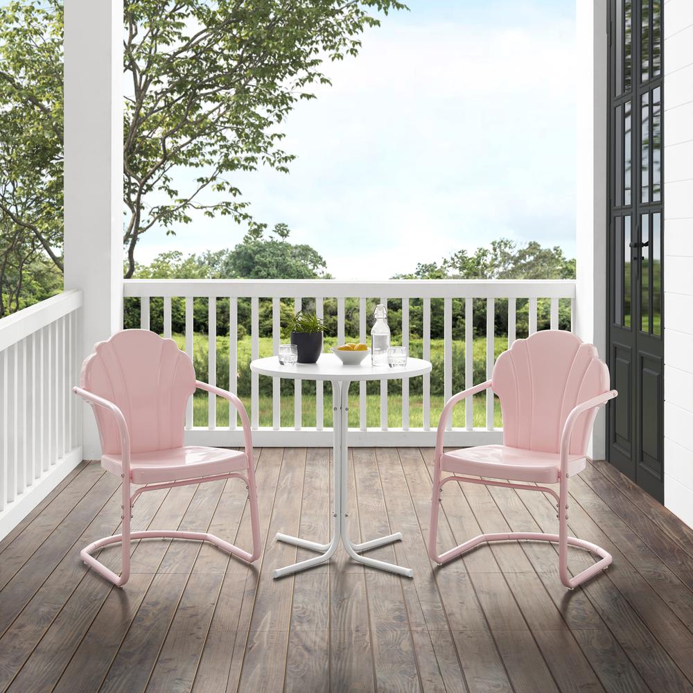 Tulip 3Pc Retro Outdoor Bistro Set – Bistro Table & 2 Chairs