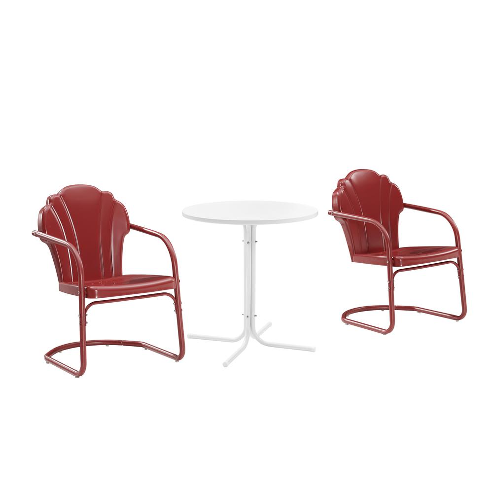 Tulip 3Pc Retro Outdoor Bistro Set – Bistro Table & 2 Chairs