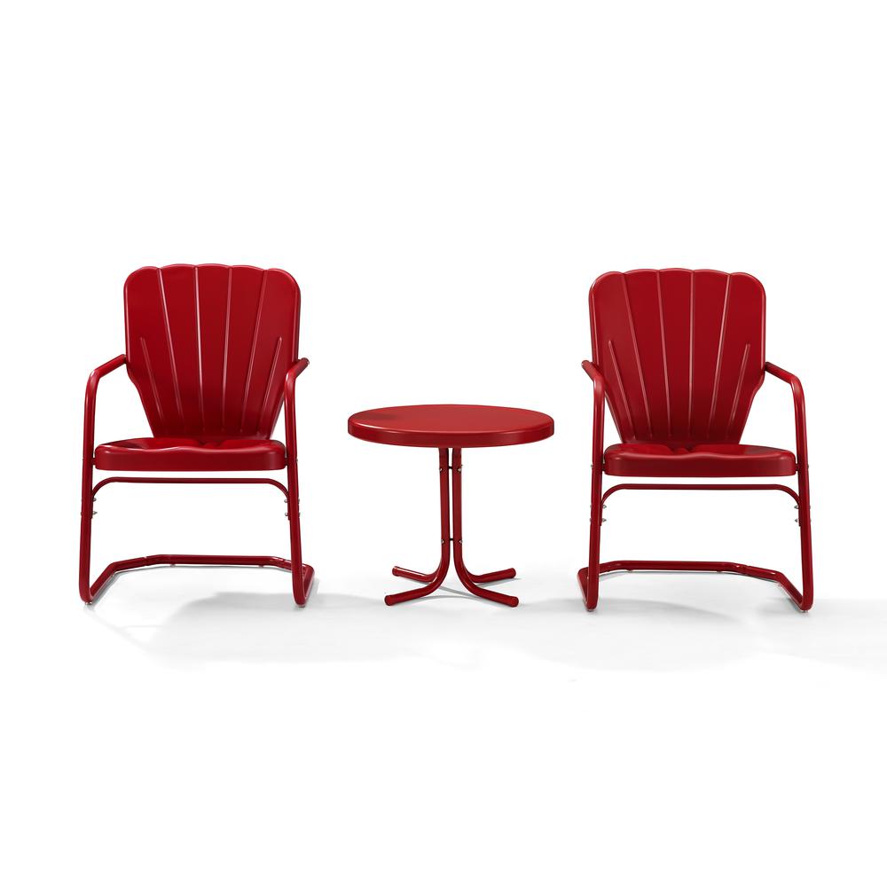 Ridgeland 3Pc Retro Outdoor Chair Set – Side Table & 2 Chairs