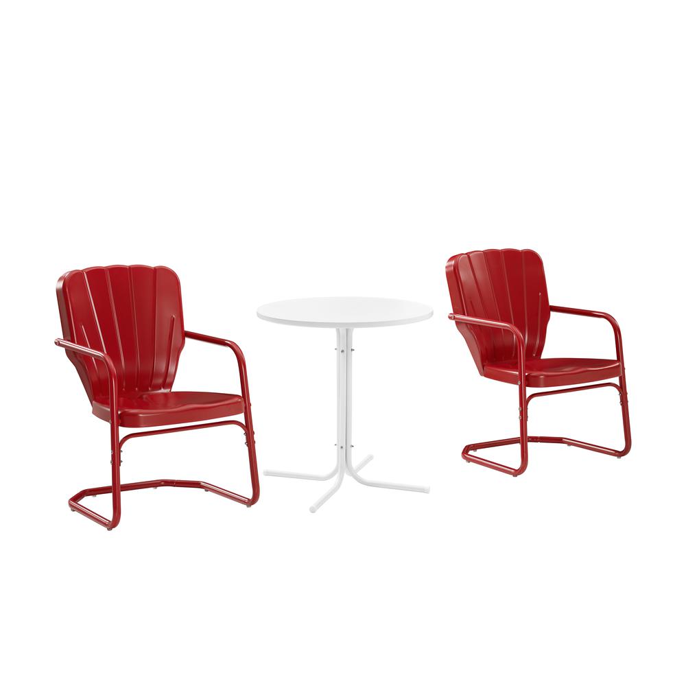 Ridgeland 3Pc Retro Outdoor Bistro Set – Bistro Table & 2 Chairs