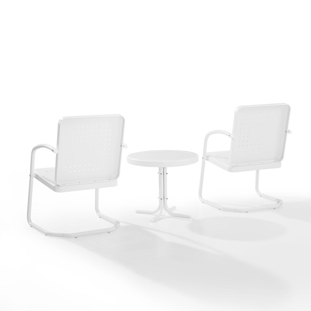Bates 3Pc Retro Outdoor Chair Set – Side Table & 2 Armchairs