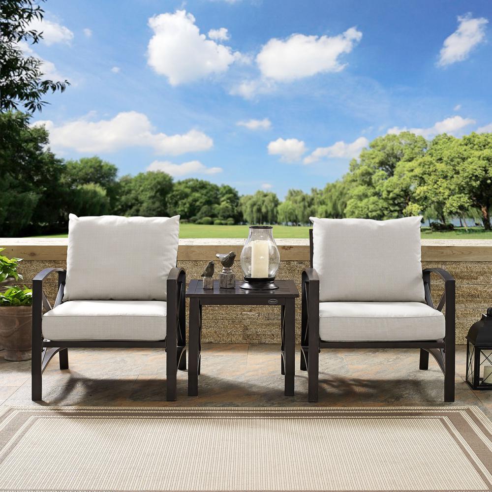 Kaplan 3Pc Outdoor Chair Set – Side Table & 2 Chairs