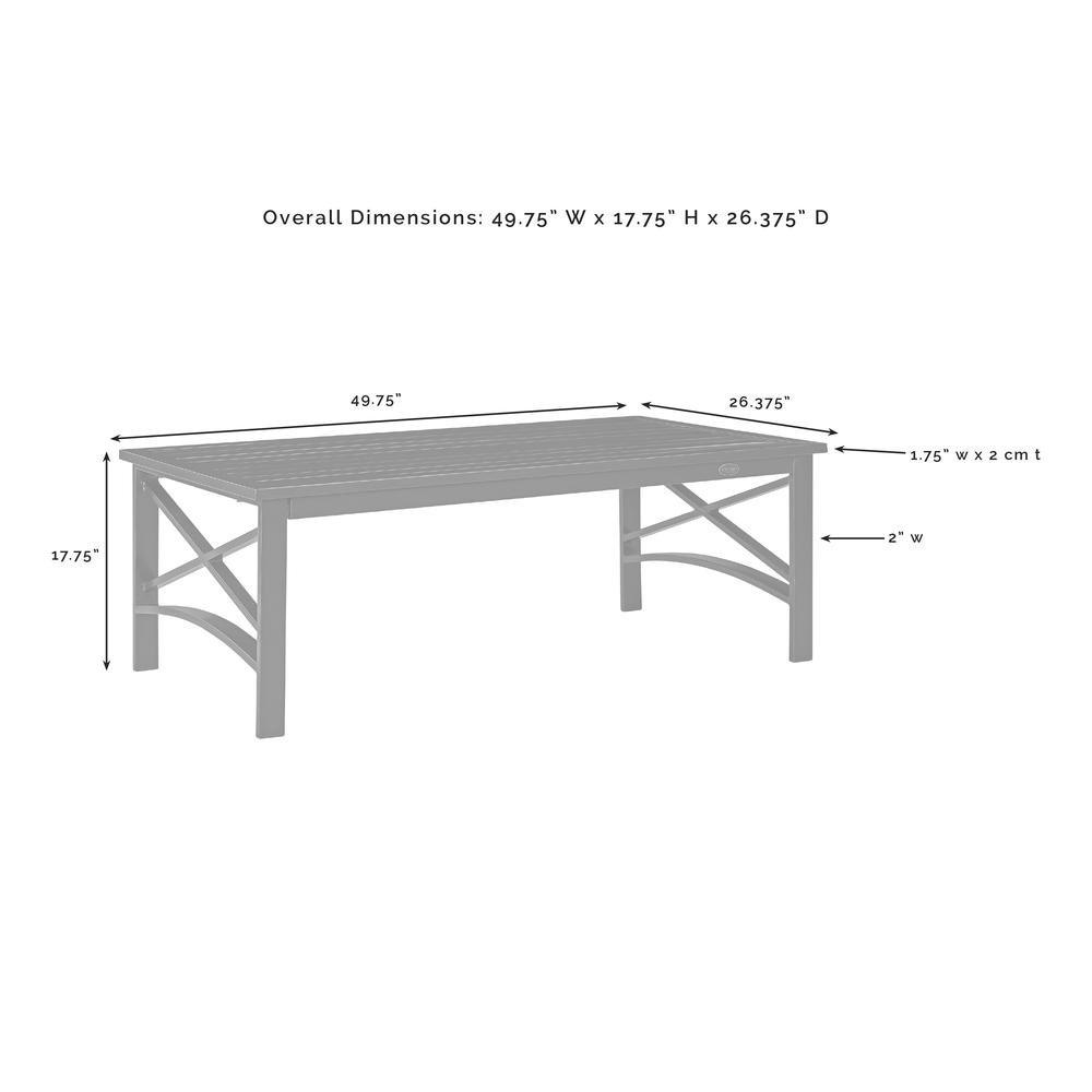 Kaplan 2Pc Outdoor Sofa Patio Furniture Set – Sofa & Coffee Table