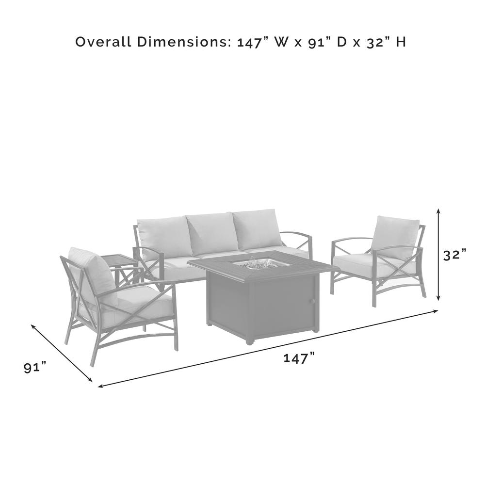 Kaplan 5Pc Outdoor Sofa Set