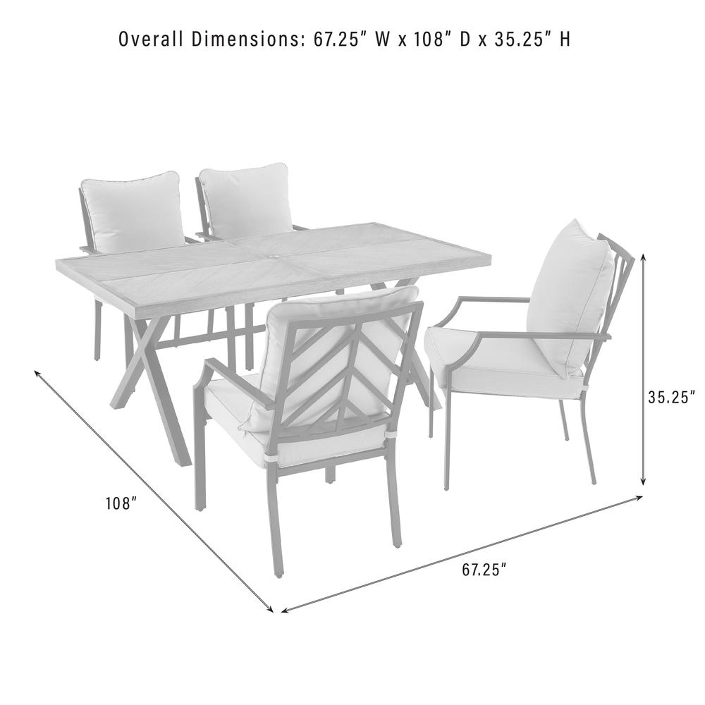 Otto 5Pc Outdoor Dining Set – Table & 4 Chairs