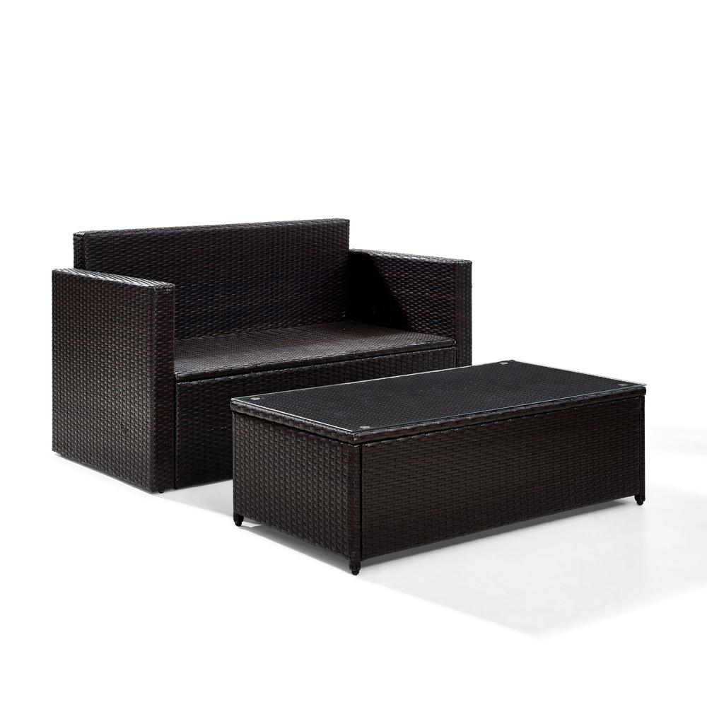 Palm Harbor 2Pc Outdoor Loveseat Patio Furniture Set