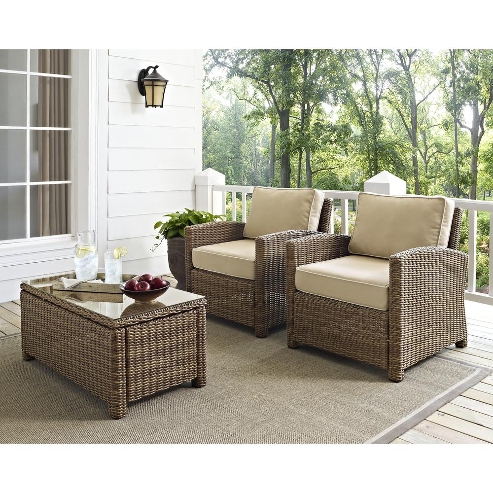 Bradenton 2Pc Wicker Outdoor Chair Set – 2 Armchairs