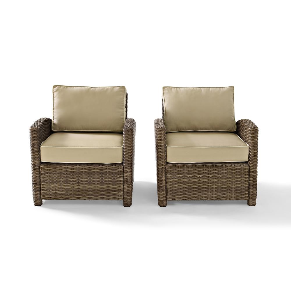Bradenton 2Pc Wicker Outdoor Chair Set – 2 Armchairs