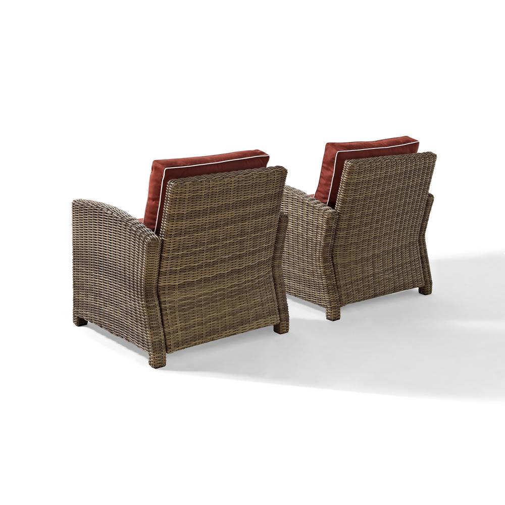 Bradenton 2Pc Wicker Outdoor Chair Set – 2 Armchairs