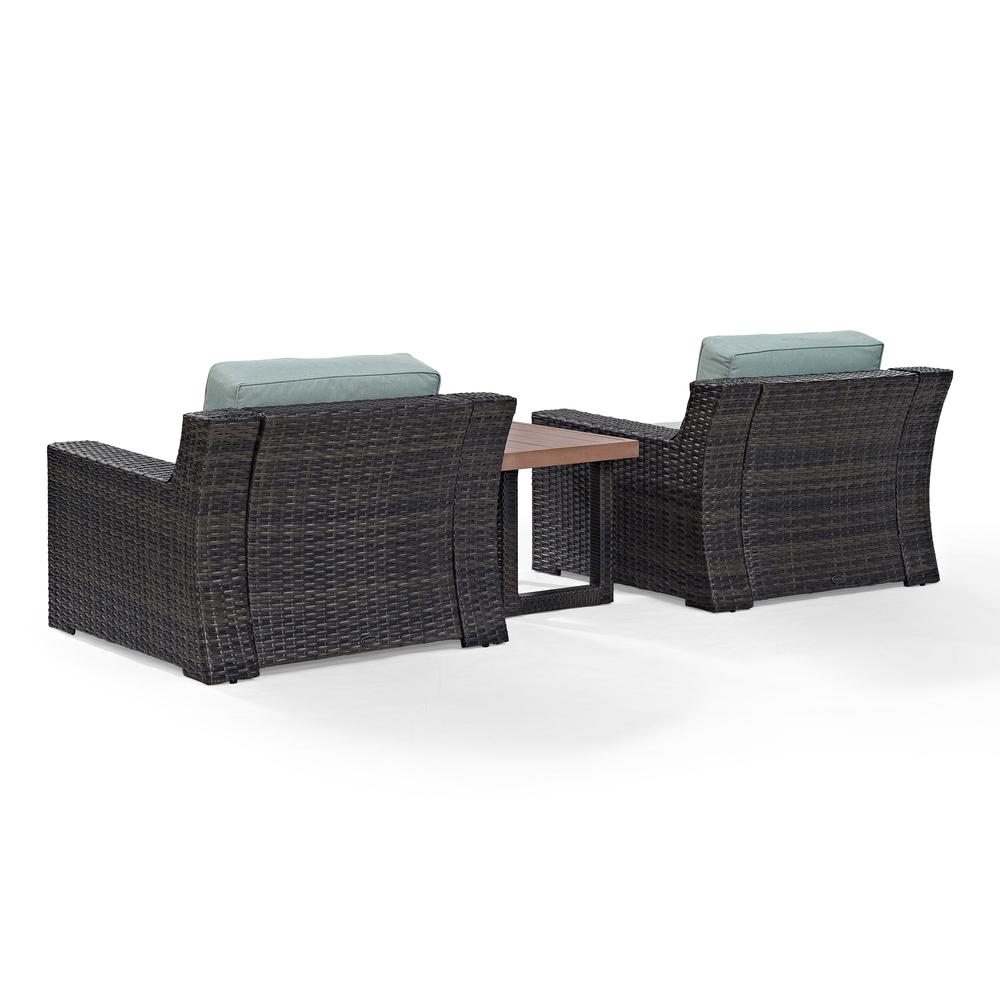Beaufort 3Pc Wicker Outdoor Chair Set – Side Table & 2 Chairs