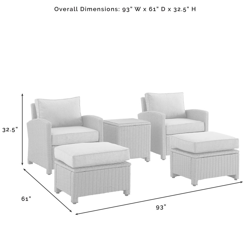 2 Arm Chairs & 2 Ottomans