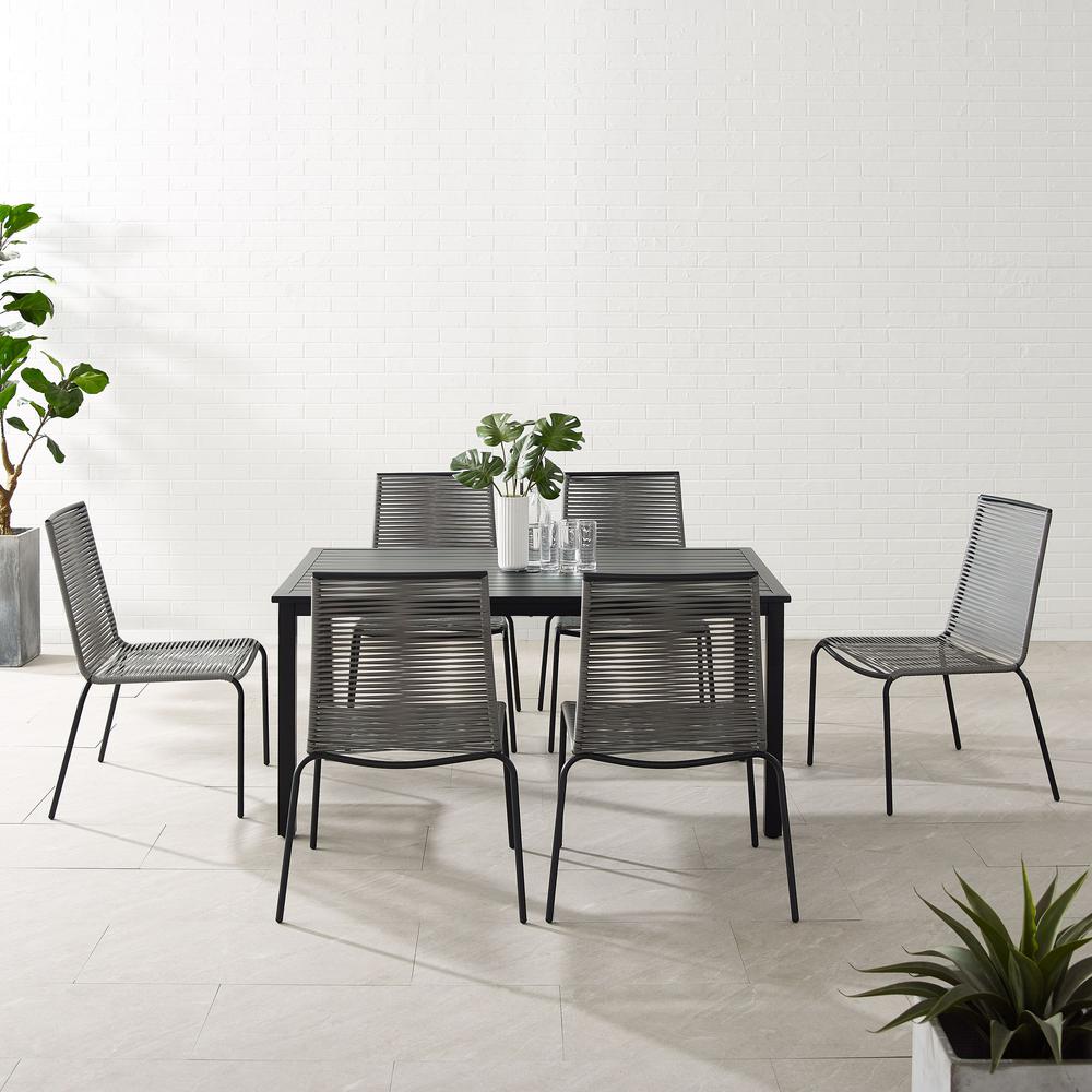 Fenton 7Pc Wicker Outdoor Dining Set – Table & 6 Chairs