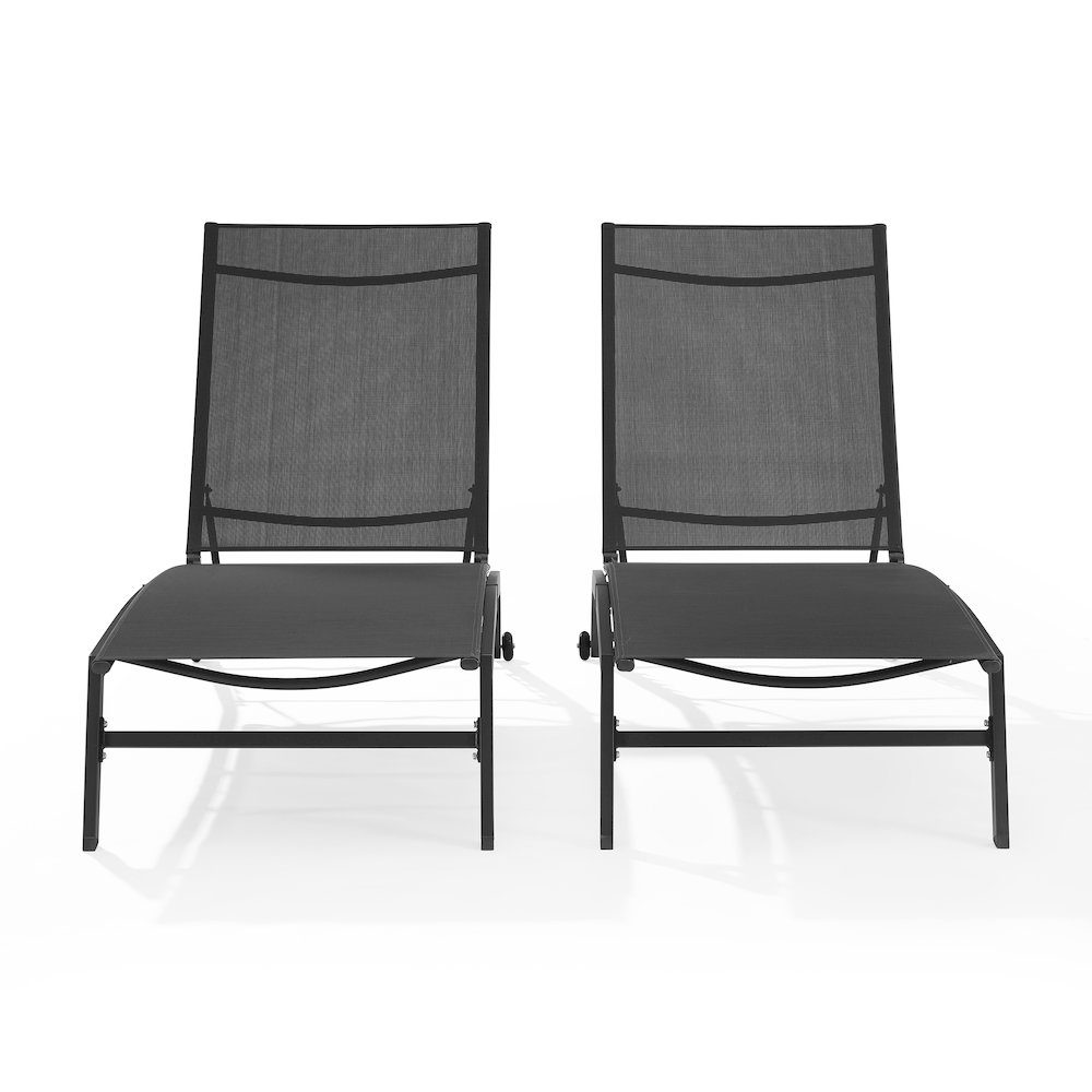 Weaver 2-Piece Outdoor Chaise Lounge Set – 2 Lounge Chairs