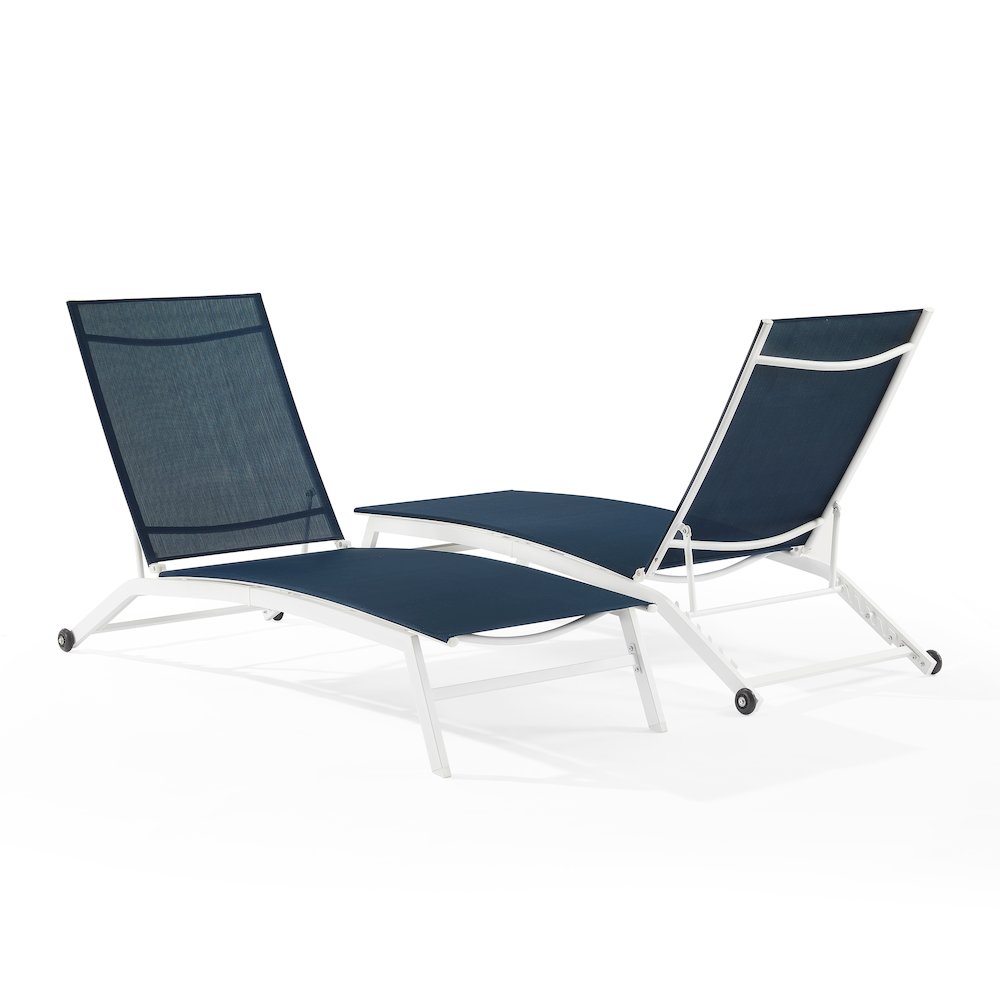 Weaver 2-Piece Outdoor Chaise Lounge Set – 2 Lounge Chairs
