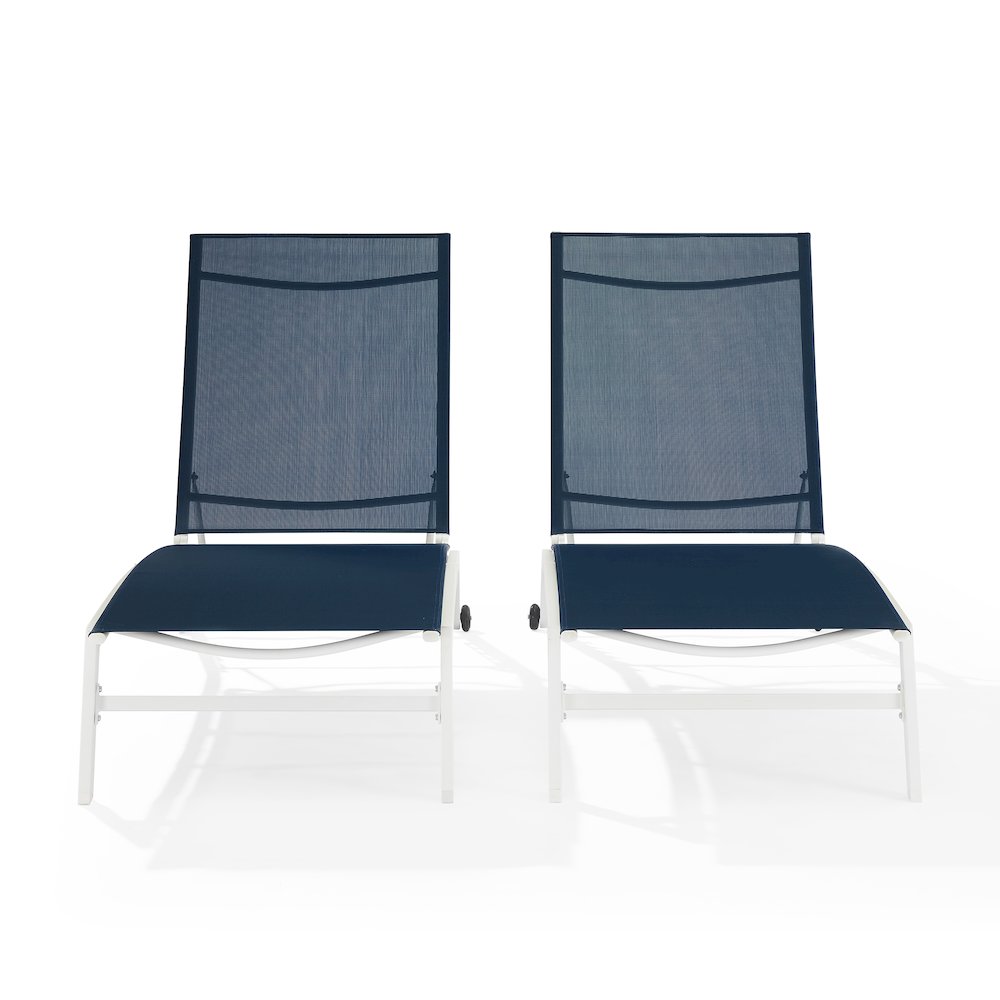 Weaver 2-Piece Outdoor Chaise Lounge Set – 2 Lounge Chairs