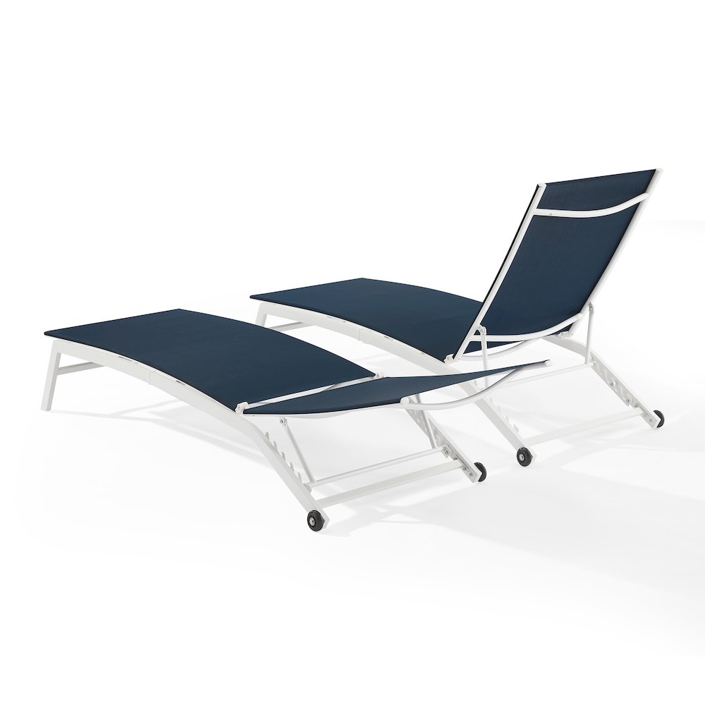 Weaver 2-Piece Outdoor Chaise Lounge Set – 2 Lounge Chairs
