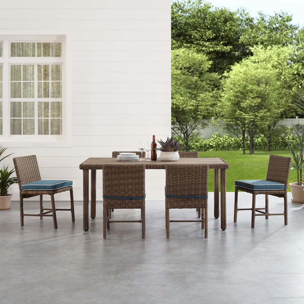 Bradenton 7Pc Wicker Outdoor Dining Set – Dining Table & 6 Dining Chairs