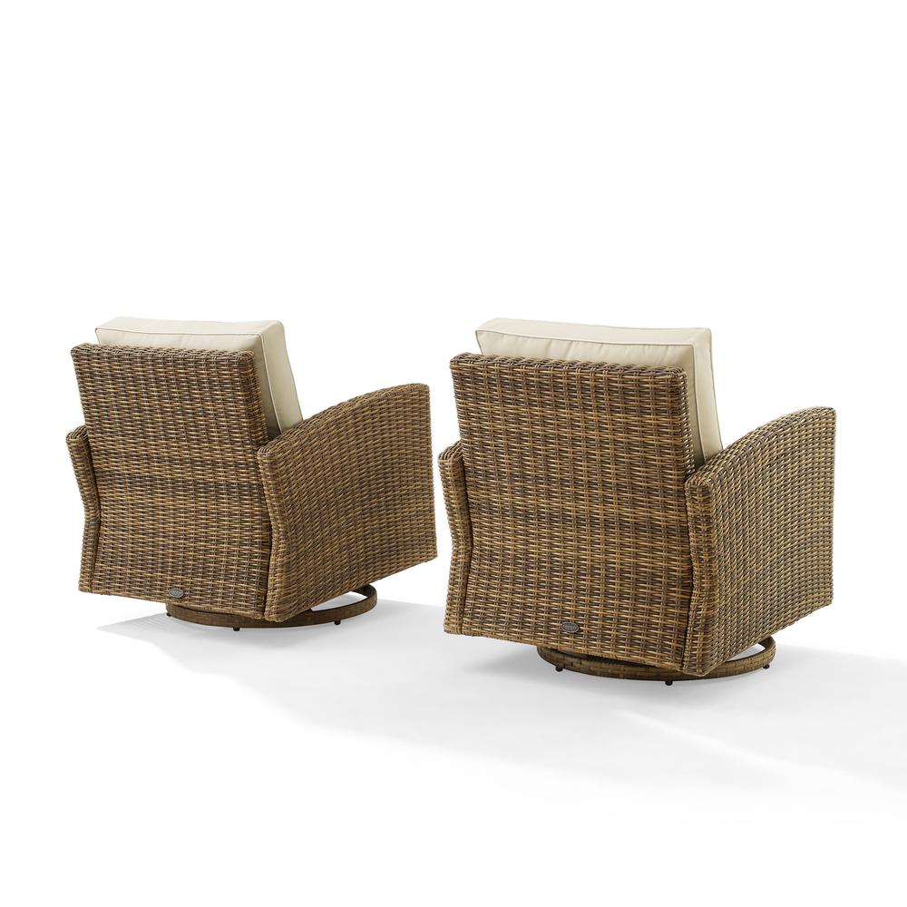 Bradenton 2Pc Wicker Swivel Rocker Outdoor Chair Set – 2 Swivel Rockers