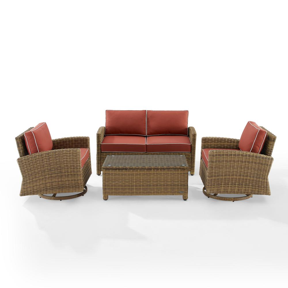 Bradenton 4Pc Outdoor Loveseat And Rocker Set