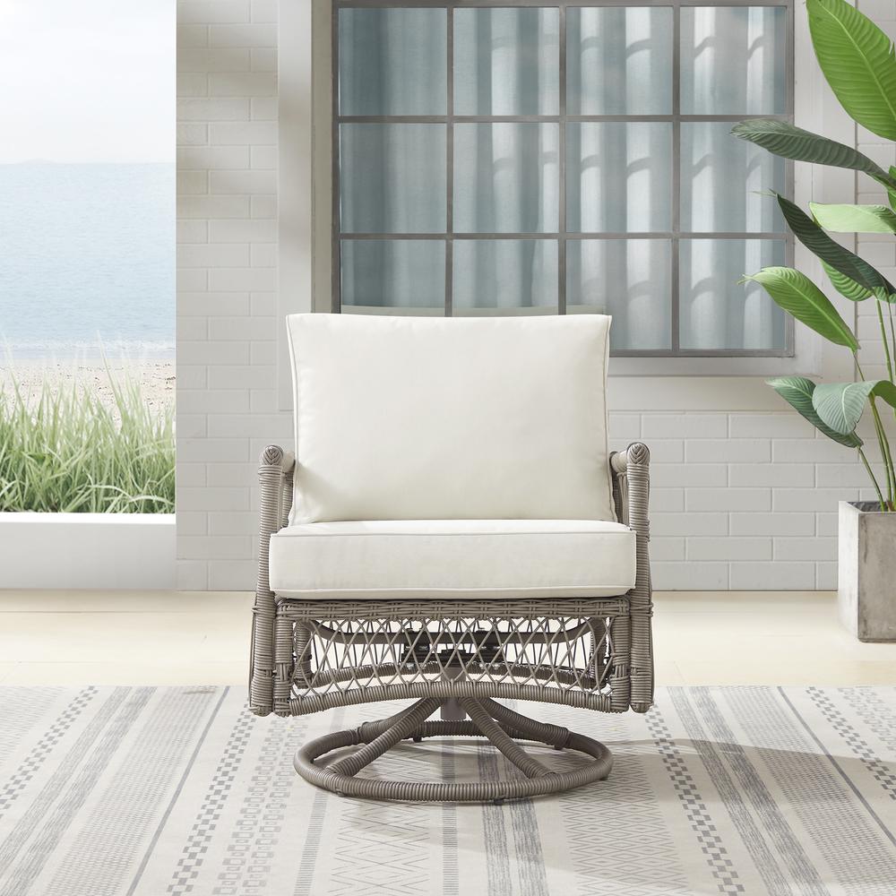 Thatcher Wicker Swivel Rocker Outdoor Chair