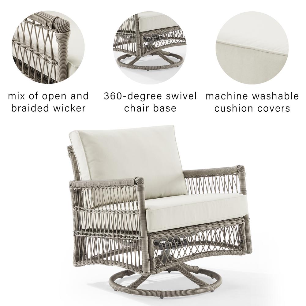 Thatcher Wicker Swivel Rocker Outdoor Chair