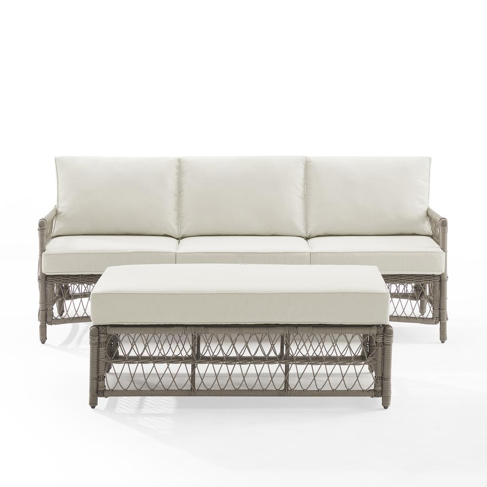 Thatcher 2Pc Outdoor Sofa Patio Furniture Set