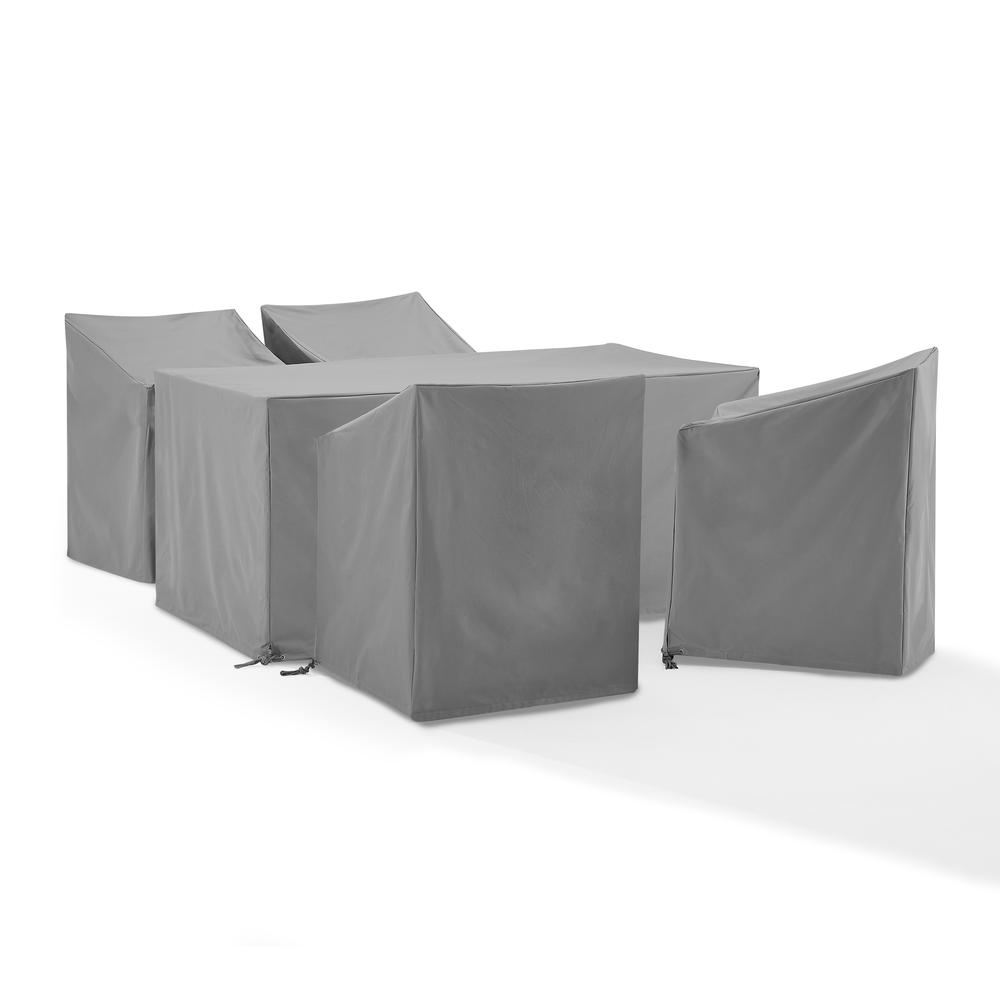 5Pc Outdoor Dining Furniture Cover Set – 4 Dining Arm Chairs & 1 Dining Table