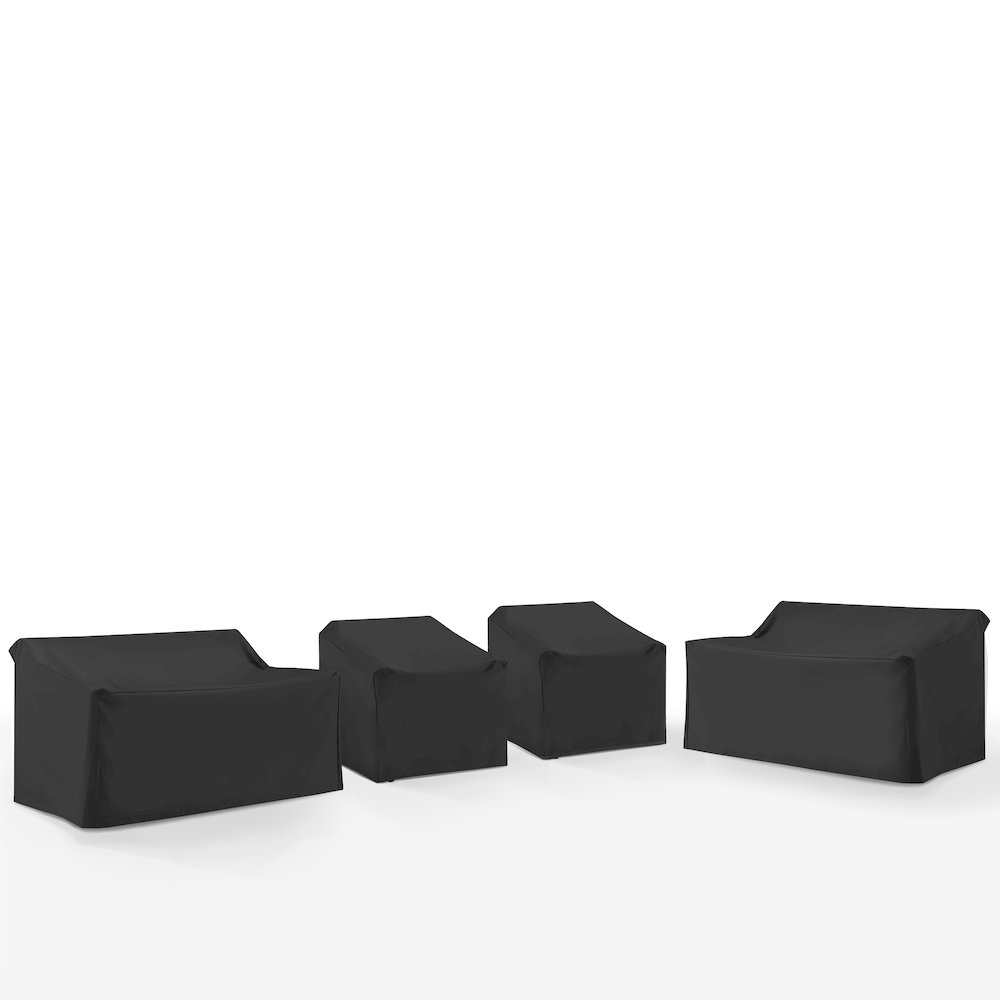 4Pc Outdoor Sectional Furniture Cover Set – 2 Loveseats & 2 Chairs
