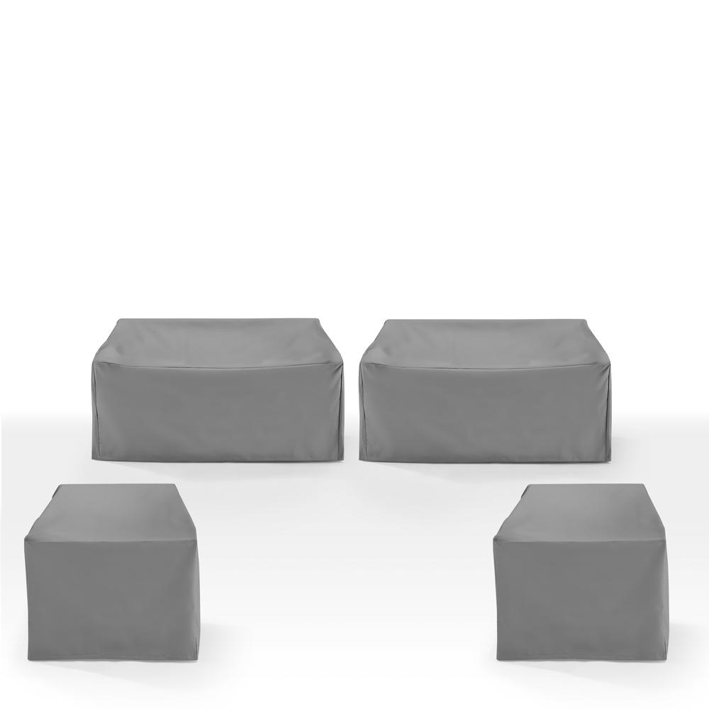 4Pc Outdoor Sectional Furniture Cover Set – 2 Loveseats & 2 Chairs
