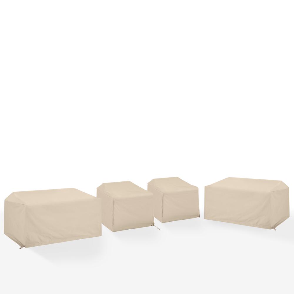 4Pc Outdoor Sectional Furniture Cover Set – 2 Loveseats & 2 Chairs