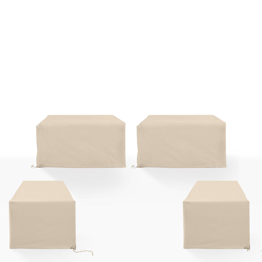 4Pc Outdoor Sectional Furniture Cover Set – 2 Loveseats & 2 Chairs