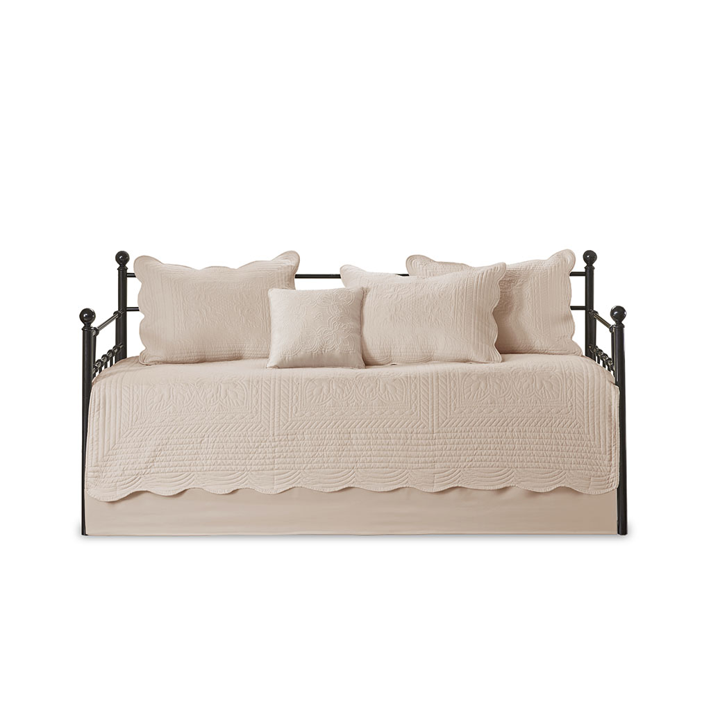 Tuscany 6 Piece Reversible Scalloped Edge Daybed Cover Set