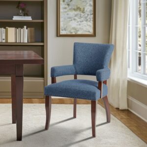 Dawson Upholstered Dining Chair with Padded Arm from Madison Park in Blue. Dawson Upholstered Dining Chair with Padded Arm from Madison Park in Blue. Dawson Upholstered Dining Chair with Padded Arm from Madison Park in Blue. Dawson Upholstered Dining Chair with Padded Arm from Madison Park in Blue. Dawson Upholstered Dining Chair with Padded Arm from Madison Park in Blue.
